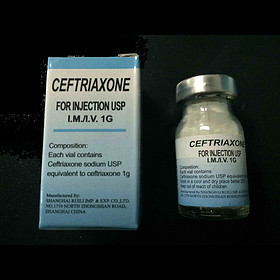 Ceftriaxone sodium for injection, 1g