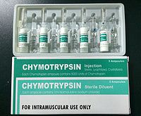 Chymotrypsin injection, 5000Units