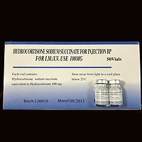 Hydrocortisone sodium succinate for injection, 100mg/7ml
