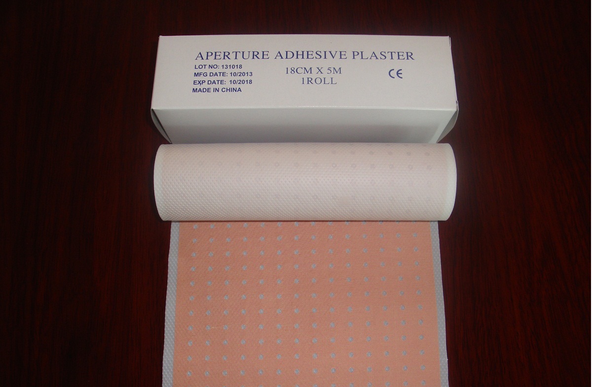 Aperture adhensive plaster