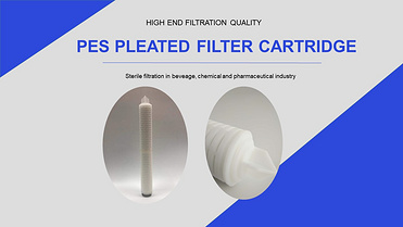 PES pleated filter cartridge