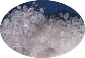 Thin piece of silica gel