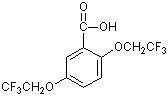 Double (2, 2, 5 -,2,2 - trifluoro ethoxy) benzoic acid