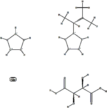 (S) - (-) - N, N - dimethyl - 1 - L - - ferrocene based rimantadine tartrate