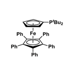 1,2,3,4,5- e - phenyl - 1' - ( tert - Butyl Phosphine base ) ferrocene ( qphos