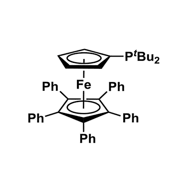 1,2,3,4,5- e - phenyl - 1' - ( tert - Butyl Phosphine base ) ferrocene ( qphos