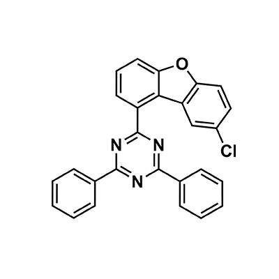 2- ( -1- dibenzo - furan - 8 - chlorine Radicals ) -4,6- diphenyl -1,3,5- Triazine