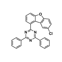 2- ( -1- dibenzo - furan - 8 - chlorine Radicals ) -4,6- diphenyl -1,3,5- Triazine