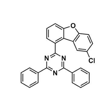 2- ( -1- dibenzo - furan - 8 - chlorine Radicals ) -4,6- diphenyl -1,3,5- Triazine