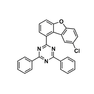 2- ( -1- dibenzo - furan - 8 - chlorine Radicals ) -4,6- diphenyl -1,3,5- Triazine