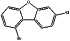 1 - bromine chlorine -7- dibenzo - furan