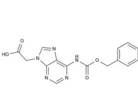 2-[6-(benzhydryloxycarbonylamino)purin-9-yl]acetic acid