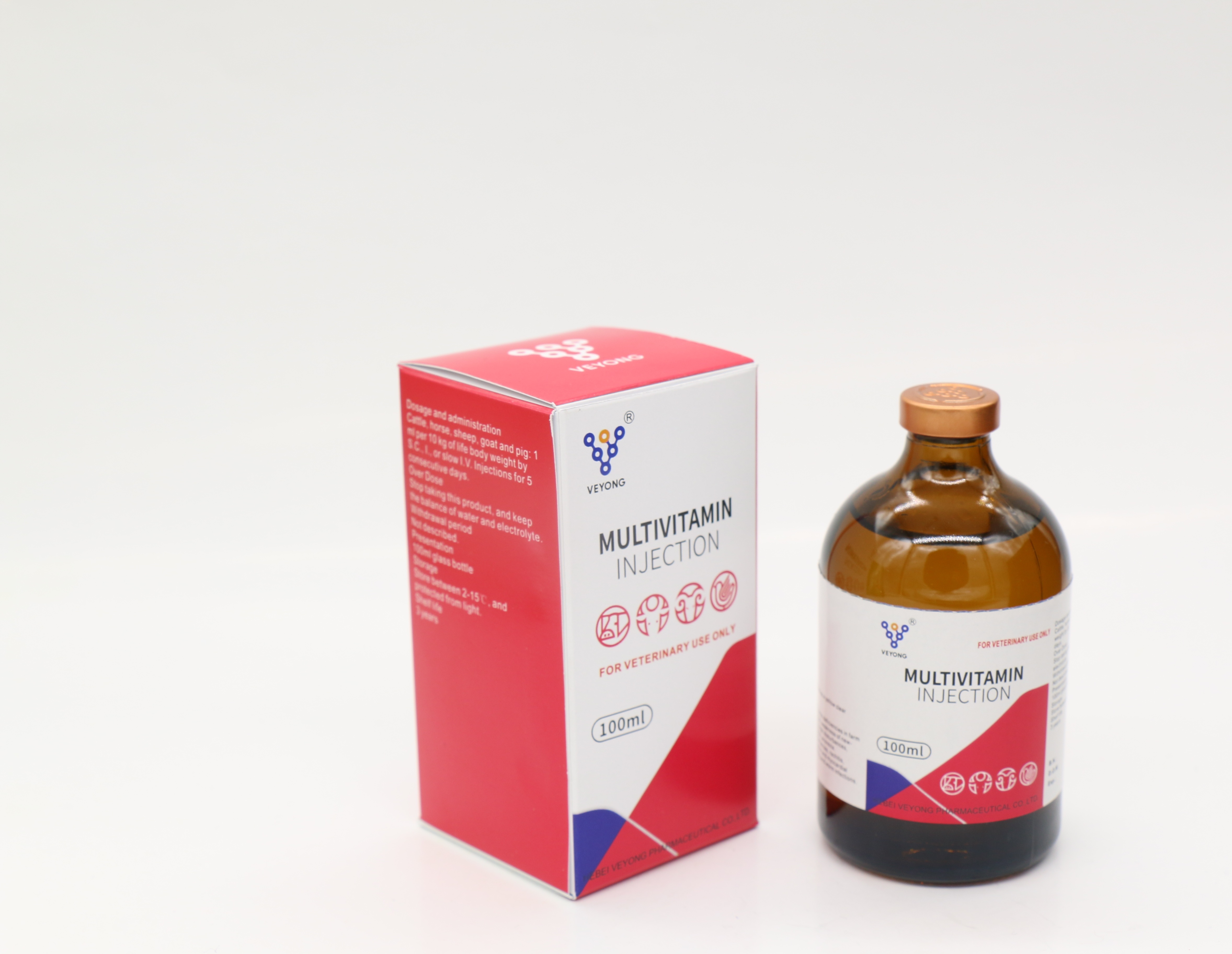 Multivitamin injection for veterinary use  
