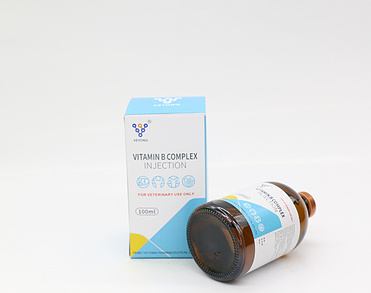 Vitamin B complex injection for veterinary use