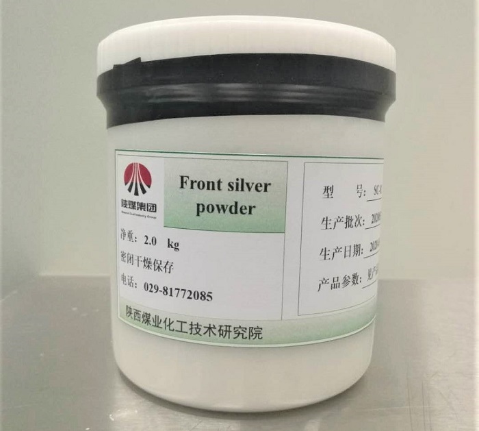 Silver powder for solar cell front silver paste