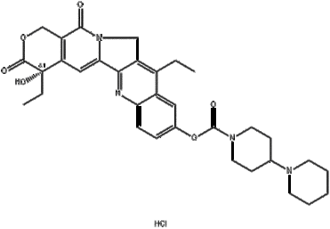 Irinotecan hydrochloride	盐酸伊立替康