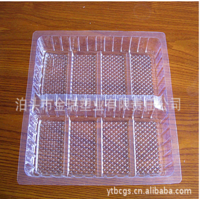 Produce transparent blister box white tray manufacturer professional PVC plastic box blister tray cu