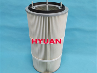 Four-screw flame-retardant dust filter element, dust filter cartridge