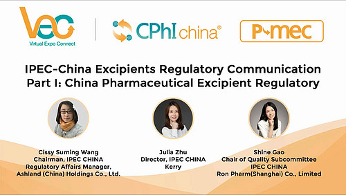 IPEC-China Excipients Regulatory Communication Part I: China Pharmaceutical Excipient Regulatory and GMP Framework