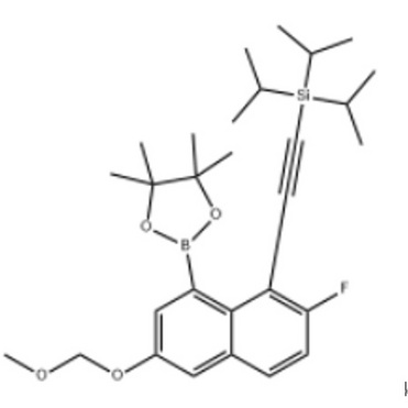 ((2-fluoro-6-(methoxymethoxy)-8-(4,4,5,5-tetramethyl-1,3,2-dioxaborolan-2-yl)naphthalen-1-yl)ethynyl