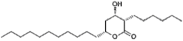 3-Hexyltetrahydro-4-hydroxy-6-undecyl-2H-pyran-2-one