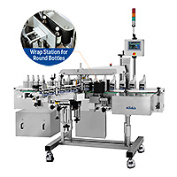 CVC 432 FRONT & BACK LABELER WITH WRAP STATION