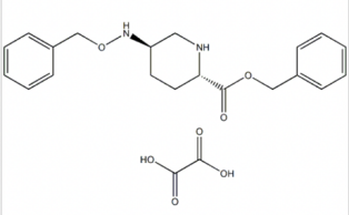 (2S,5R)-5-[(benzyloxy)amino]piperidine-2-carboxylic acid benzyl ester ethanedioate