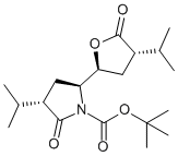 tert-Butyl (3S,5S)-2-oxo-5-[(2S,4S)-5-oxo-4-propan-2-yloxolan-2-yl]-3-propan-2-ylpyrrolidine-1-carbo