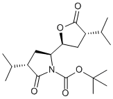 tert-Butyl (3S,5S)-2-oxo-5-[(2S,4S)-5-oxo-4-propan-2-yloxolan-2-yl]-3-propan-2-ylpyrrolidine-1-carbo