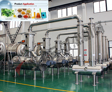 Continuous concentration fruit/food/plant vegetable extract Low temperature evaporator