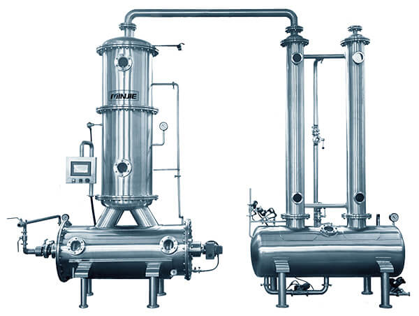 Heat sensitive camel milk/acid bacteria evaporator  