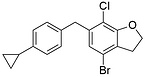 4-Bromo-7-chloro-6-[(4-cyclopropylphenyl)methyl]-2,3-dihydrobenzofuran