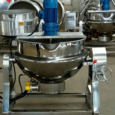 Automatic date jacket kettle machine beans cooking double jacketed kettle homogenizer