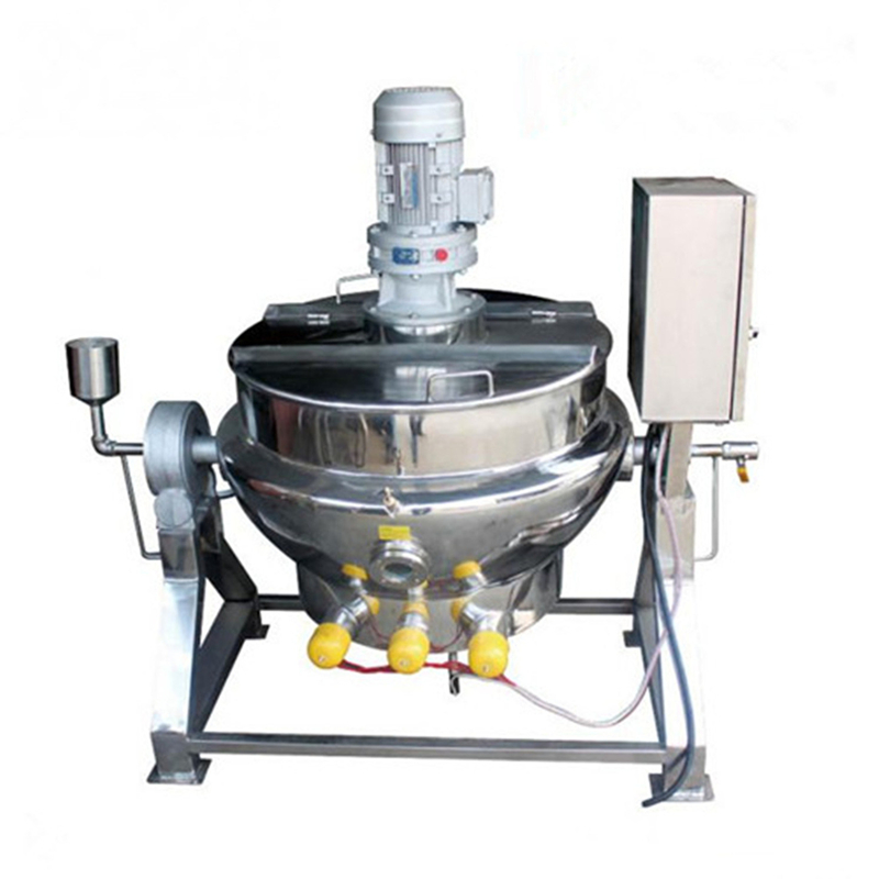 Big Capacity Industrial Automatic Gas Cooking Jacketed Kettle Manufacturer  