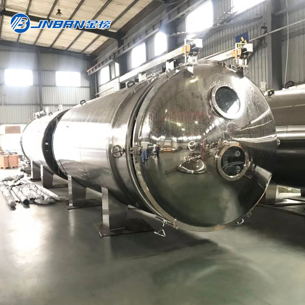 Sanitary SUS316 High Efficient herb continuous vacuum belt dryer machine  