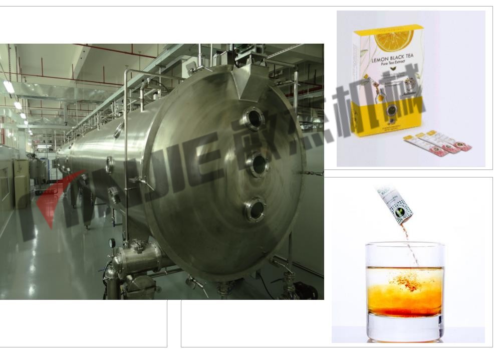 Food, vegetable, herbal & Beverage ingredients puree dehydrating low temperature vacuum evaporator/c  