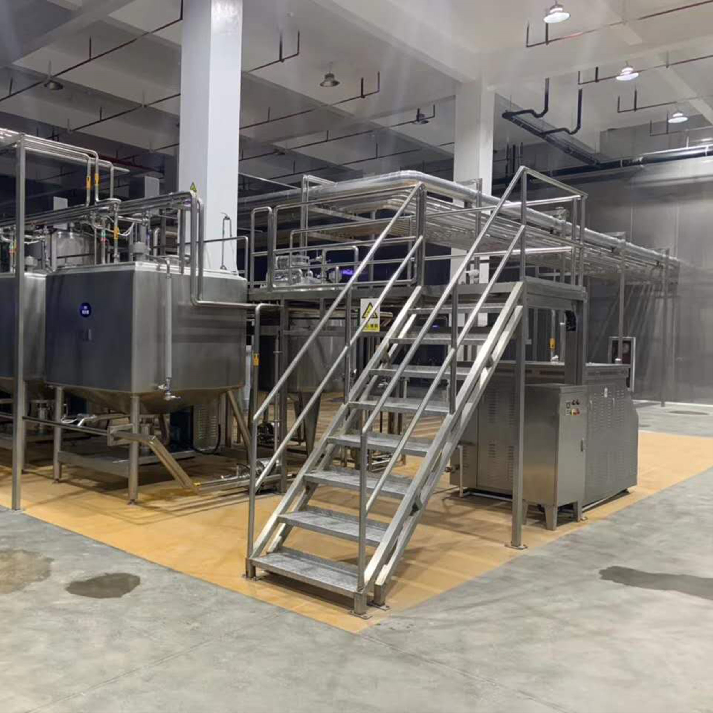High technology Juice drink mixer emulsifying tank square Stainless steel high shear emulsifier mixi  