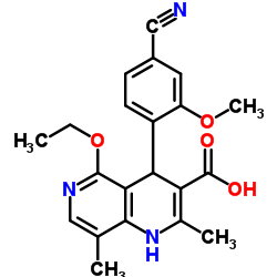 4-(4-cyano-2-methoxyphenyl)-5-ethoxy-2,8-dimethyl-1,4-dihydro-1,6-naphthyridine-3-carboxylic acid