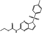 Carbamic acid,N-[5-[(4-methylphenyl)sulfonyl]-5H-pyrrolo[2,3-b]pyrazin-2-yl]-, ethyl este