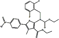 ethyl 2-((2,6-difluorobenzyl)(ethoxycarbonyl)amino)-4-methyl-5-(4-nitrophenyl)thiophene-3-carboxylat
