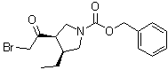 (3R,4S)-3-(2-Bromoacetyl)-4-ethyl-1-pyrrolidinecarboxylic acid phenylmethyl ester