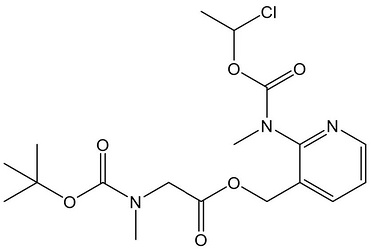 N-Methyl-N-(3-[((N-tert-butoxy carbonyl-N-methylamino)aceto xy)methyl]pyridin-2-yl)carbami c acid 1-