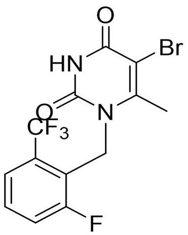 5-Bromo-1-(2-fluoro-6-triflu oromethyl-benzyl)-6-methyl -1H-pyrimidine-2,4-dione