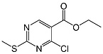 Ethyl 4-chloro-2-methylthio-5-pyrim idinecarboxylate