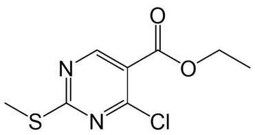 Ethyl 4-chloro-2-methylthio-5-pyrim idinecarboxylate