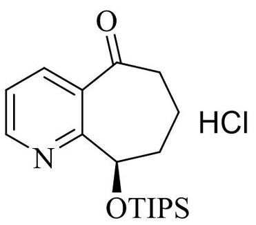 (R)-9-((triisopropylsilyl)oxy)-6, 7,8,9-tetrahydro-5H-cyclohepta [b]pyridin-5-one hydrochloride