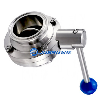 Custom Made Manual Stainless Steel Handle Threaded Butterfly Ball Valve  