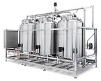 Automatic CIP Cleaning System Stainless Steel Milk Beverage Food Cosmetic Clean In Place System