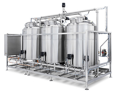 Automatic CIP Cleaning System Stainless Steel Milk Beverage Food Cosmetic Clean In Place System