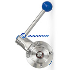 Stainless Steel DIN Sanitary Thread Butterfly Valve